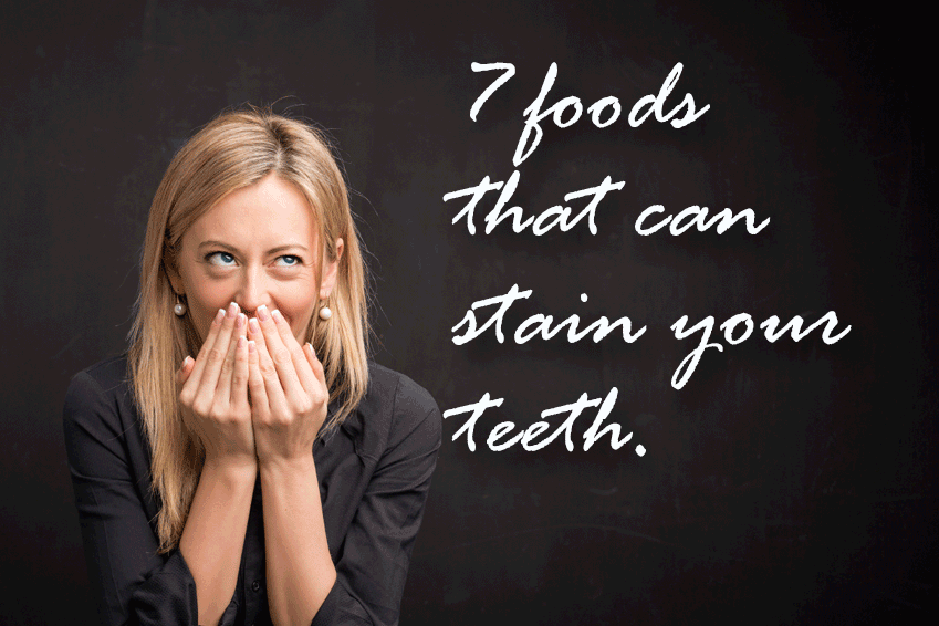 Foods that stain teeth